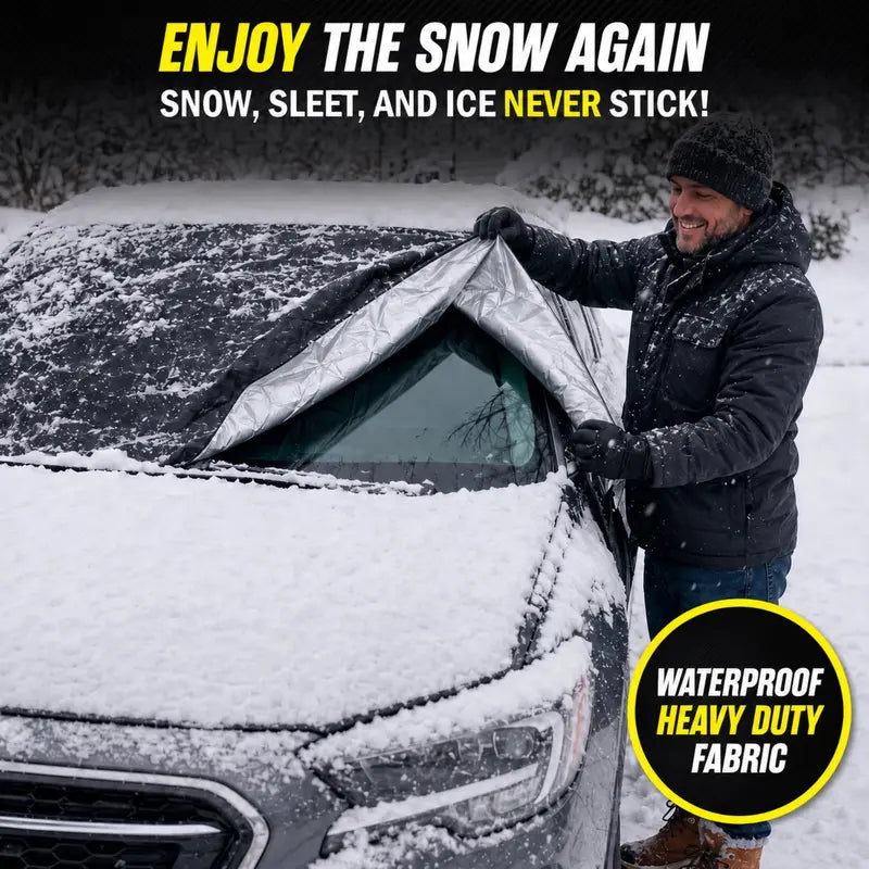 WeatherForce 365 Ultimate Car Windshield Protector - All-Season, Anti-Theft & Reversible Fit: Most Cars, SUVs & Trucks
