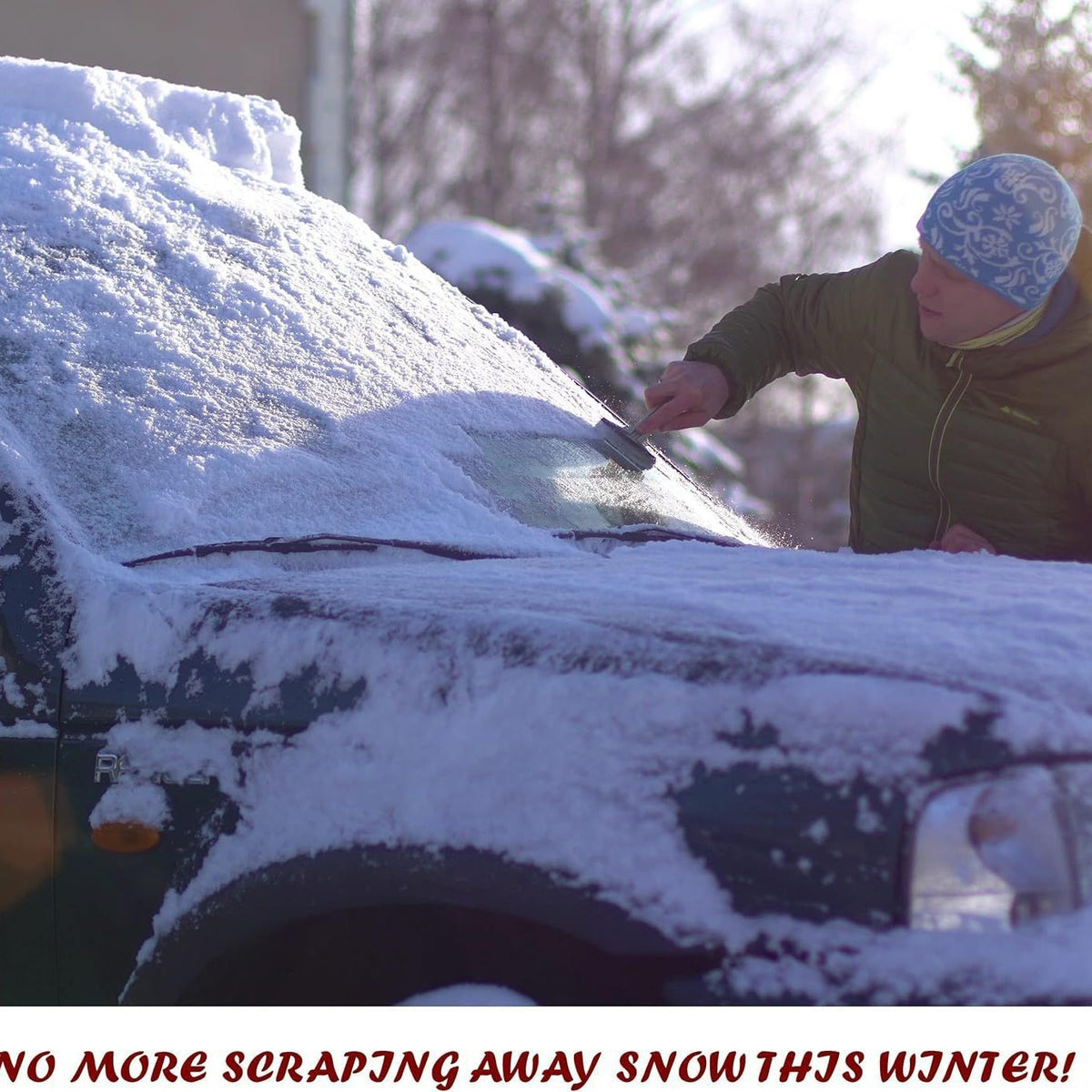 WeatherForce 365 Ultimate Car Windshield Protector - All-Season, Anti-Theft & Reversible Fit: Most Cars, SUVs & Trucks