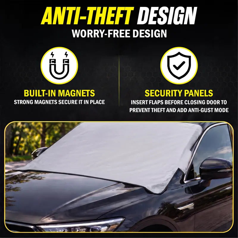 WeatherForce 365 Ultimate Car Windshield Protector - All-Season, Anti-Theft & Reversible Fit: Most Cars, SUVs & Trucks